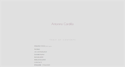 Desktop Screenshot of antoninocardillo.com